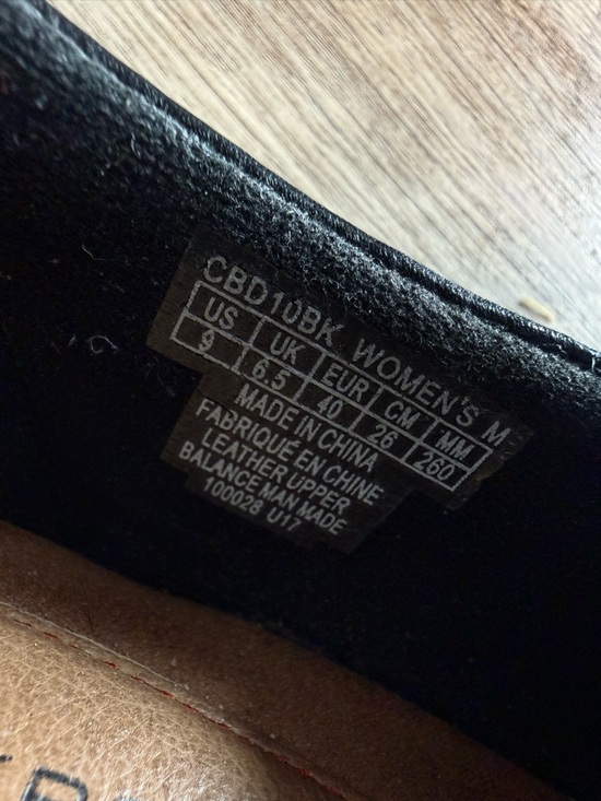 ROCKPORT Black Leather Cobb Hill Adele Shoes Shoeties Ridges Block Heel Size 9 - Picture 12 of 15